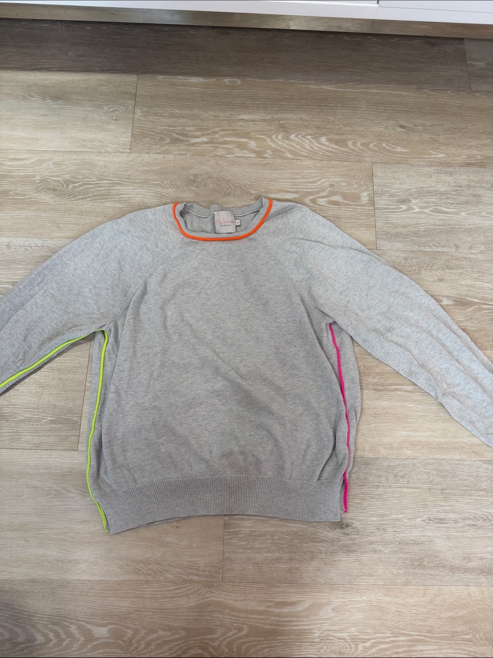 Whisper By Brodie Rainbow Trim Sweater
